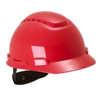 CAPACETE ARNES ROLETA VENTILADO 3M H700 VERMELHO